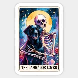 "The Labrador Lover" Funny Tarot Card Sticker